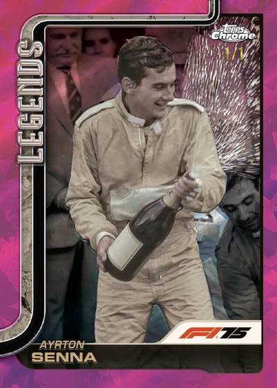 2025 Topps Chrome F1蓝宝石收藏卡