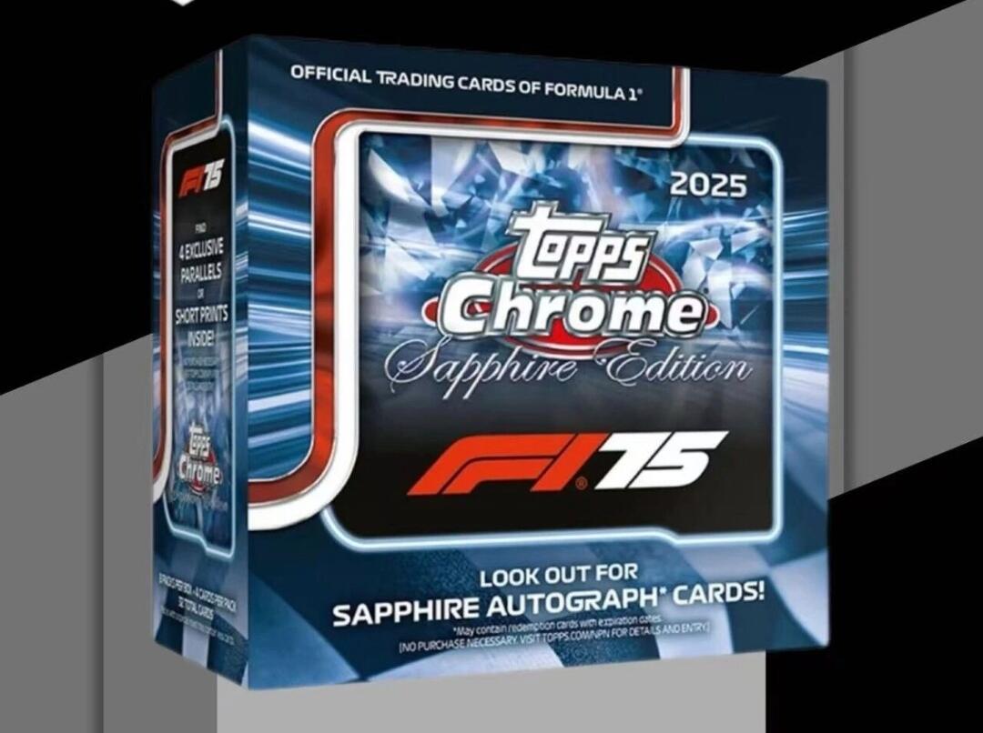 2025 Topps Chrome F1蓝宝石收藏卡
