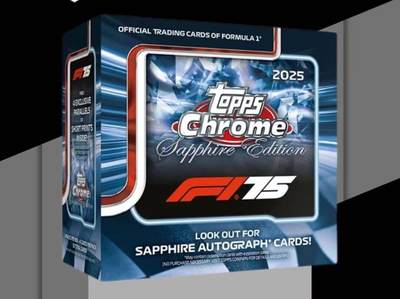 2025 Topps Chrome F1蓝宝石收藏卡