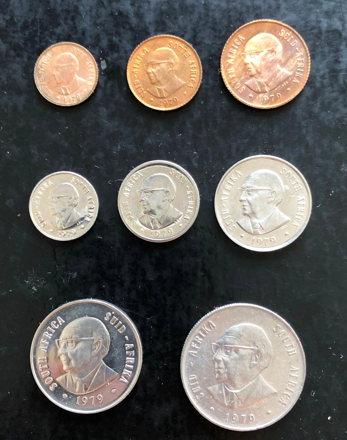 南非共和国1979年版流通硬币套币