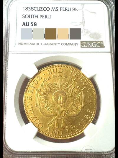 1838年南秘鲁8埃斯库多金币