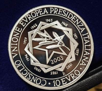 2003年意大利10欧元精制纪念银币