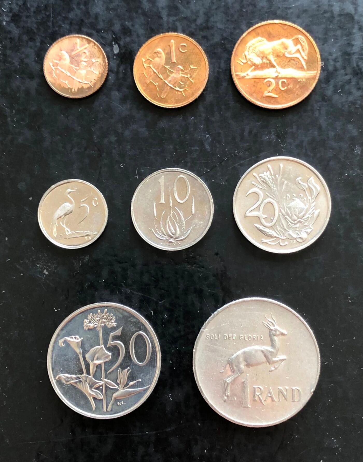 南非共和国1979年版流通硬币套币