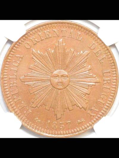 1857年智利40分铜币