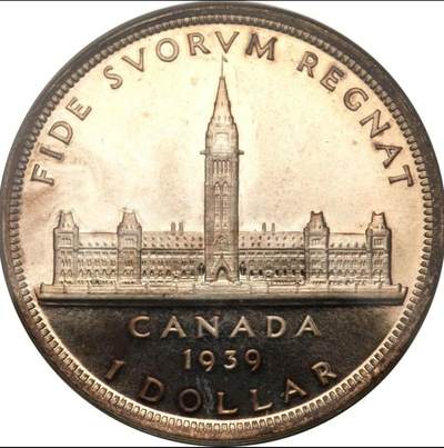 加拿大1939年1元银币