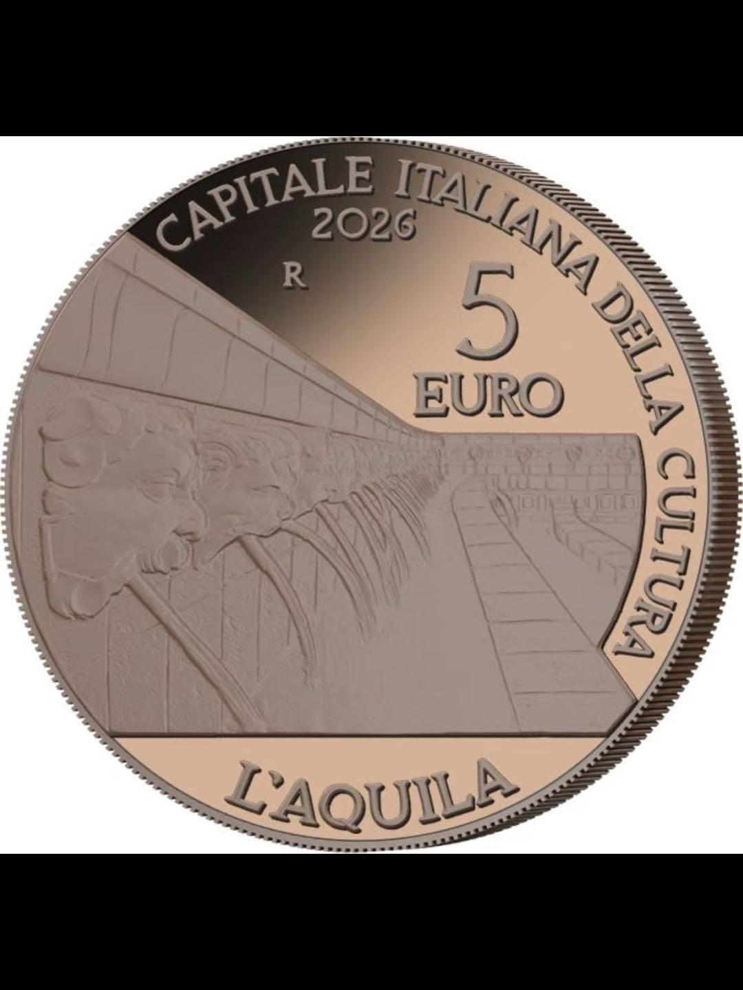 意大利文化之都系列“拉奎尔”—2026意大利铜币