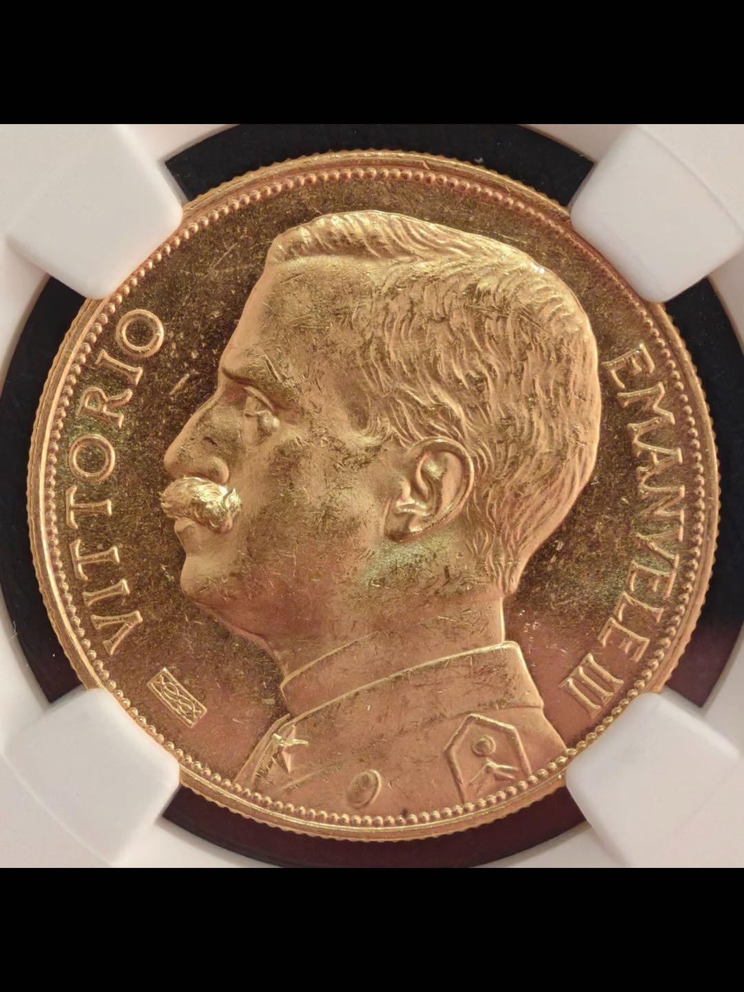 1912年意大利农业女神50里拉金币