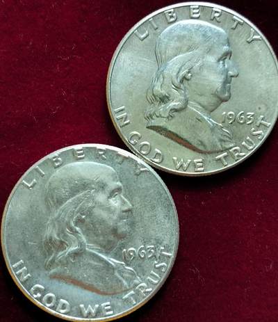 1963年的富兰克林半美元银币