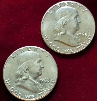 1963年的富兰克林半美元银币