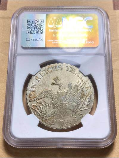 德国1785年腓特烈大帝鹰炮1泰勒银币