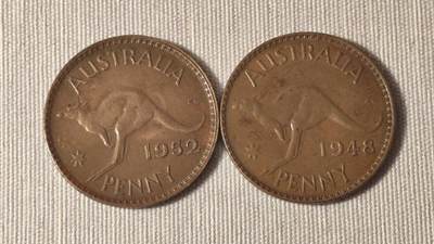 澳大利亚乔治六世1便士硬币