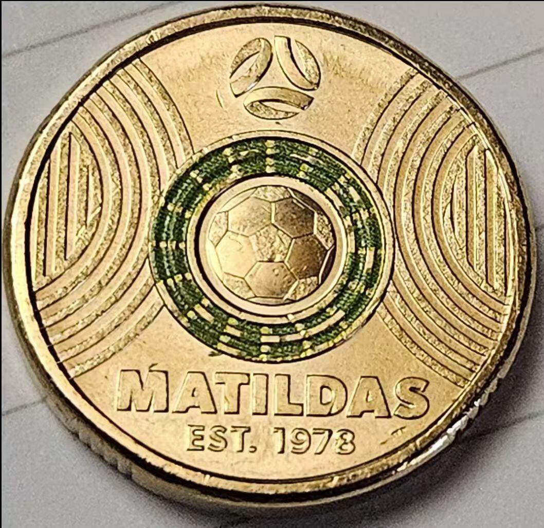 澳大利亚2023年2元女足Matildas纪念币
