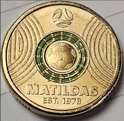 澳大利亚2023年2元女足Matildas纪念币
