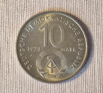  1973年东德纪念第十届世界青年与学生联欢节纪念币