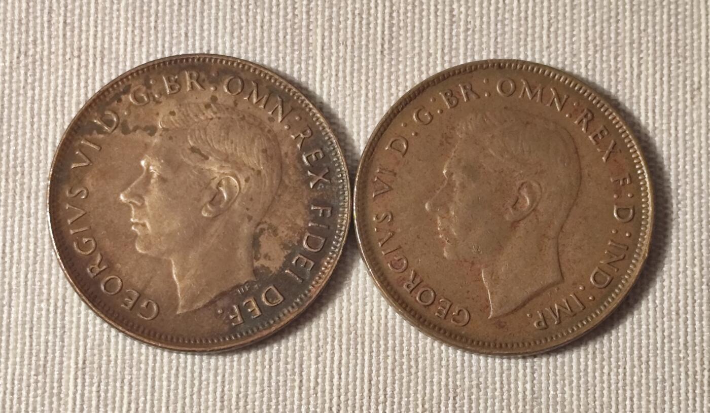 澳大利亚乔治六世1便士硬币