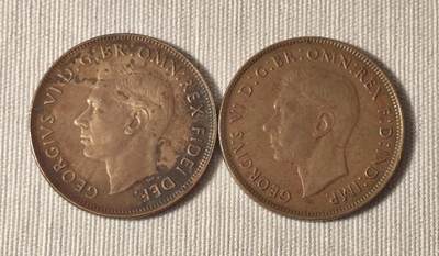 澳大利亚乔治六世1便士硬币