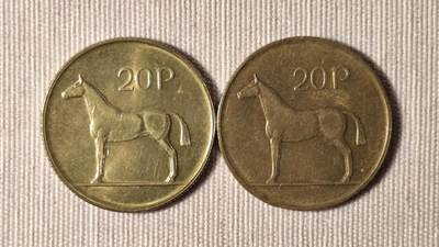 马年说马币：爱尔兰末版20便士硬币