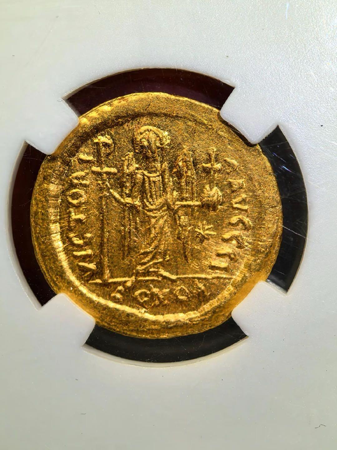 拜占庭帝国查士丁尼一世索利多金币