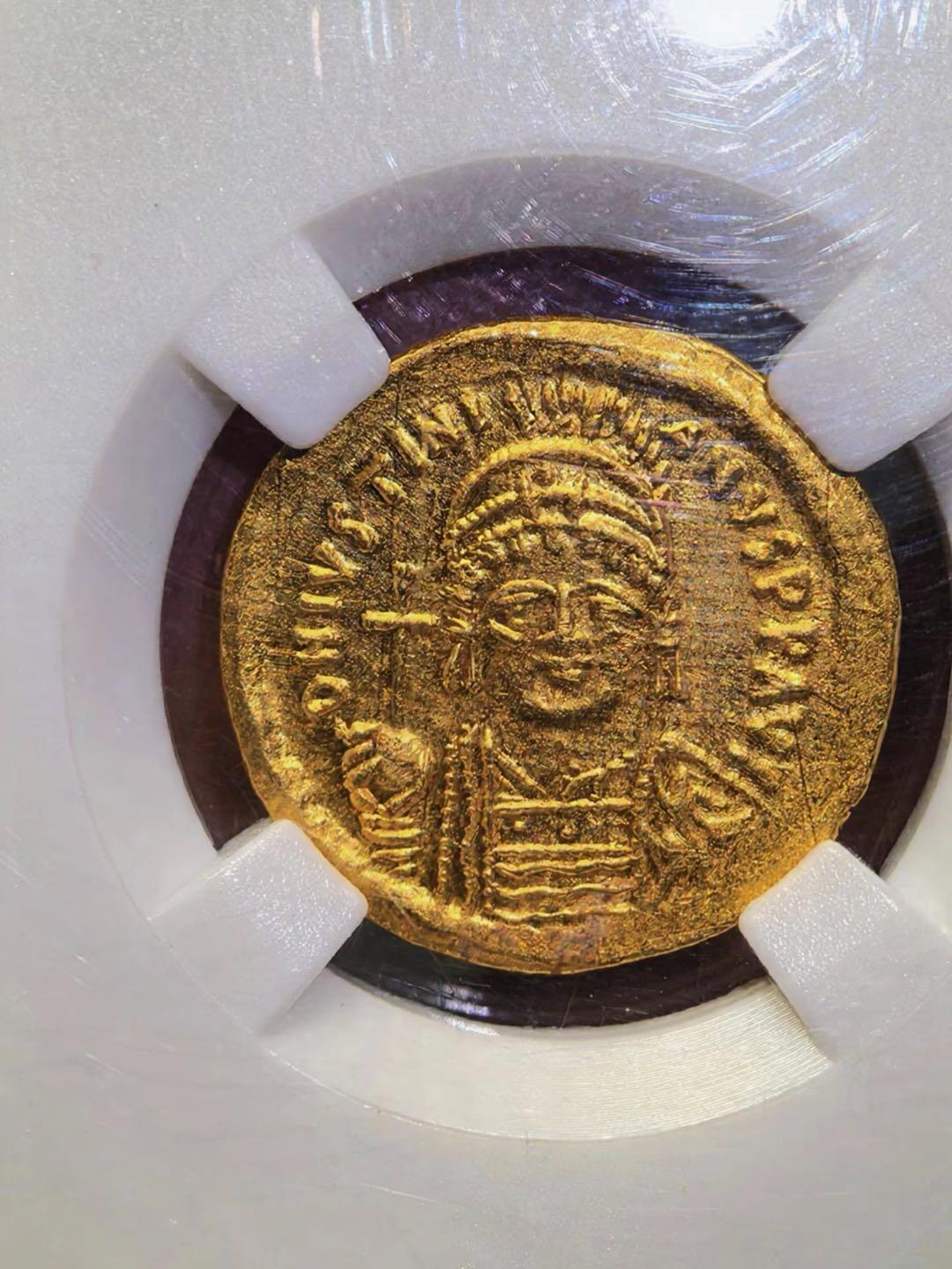 拜占庭帝国查士丁尼一世索利多金币