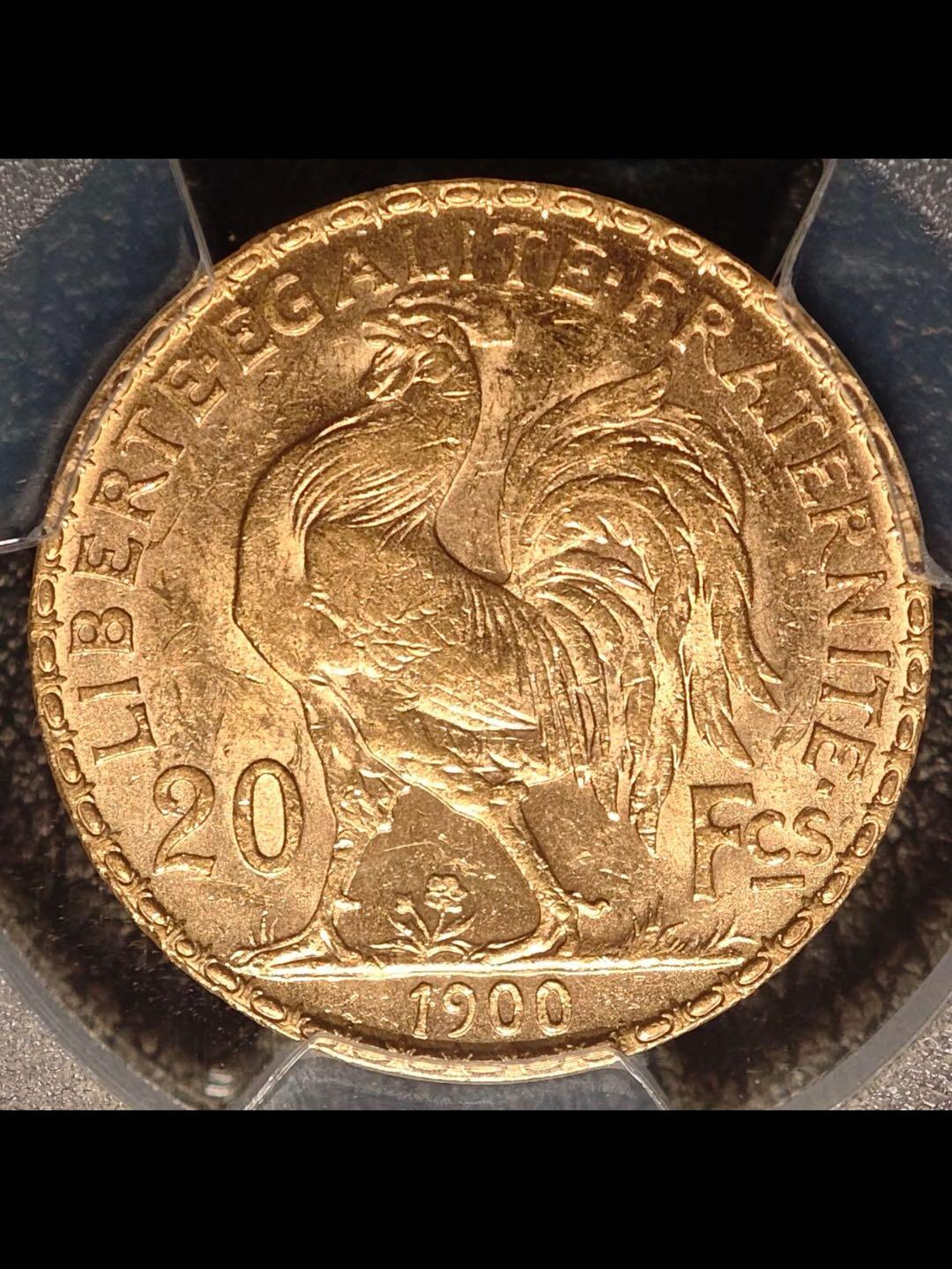 1900年法国高卢鸡20法郎金币