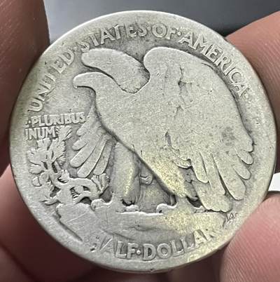 1916s行走女神半美元50美分银币。