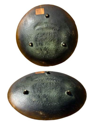 法国查理六世金币纹徽青铜盘