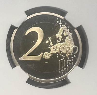 【意大利】达芬奇500周年2欧精制币