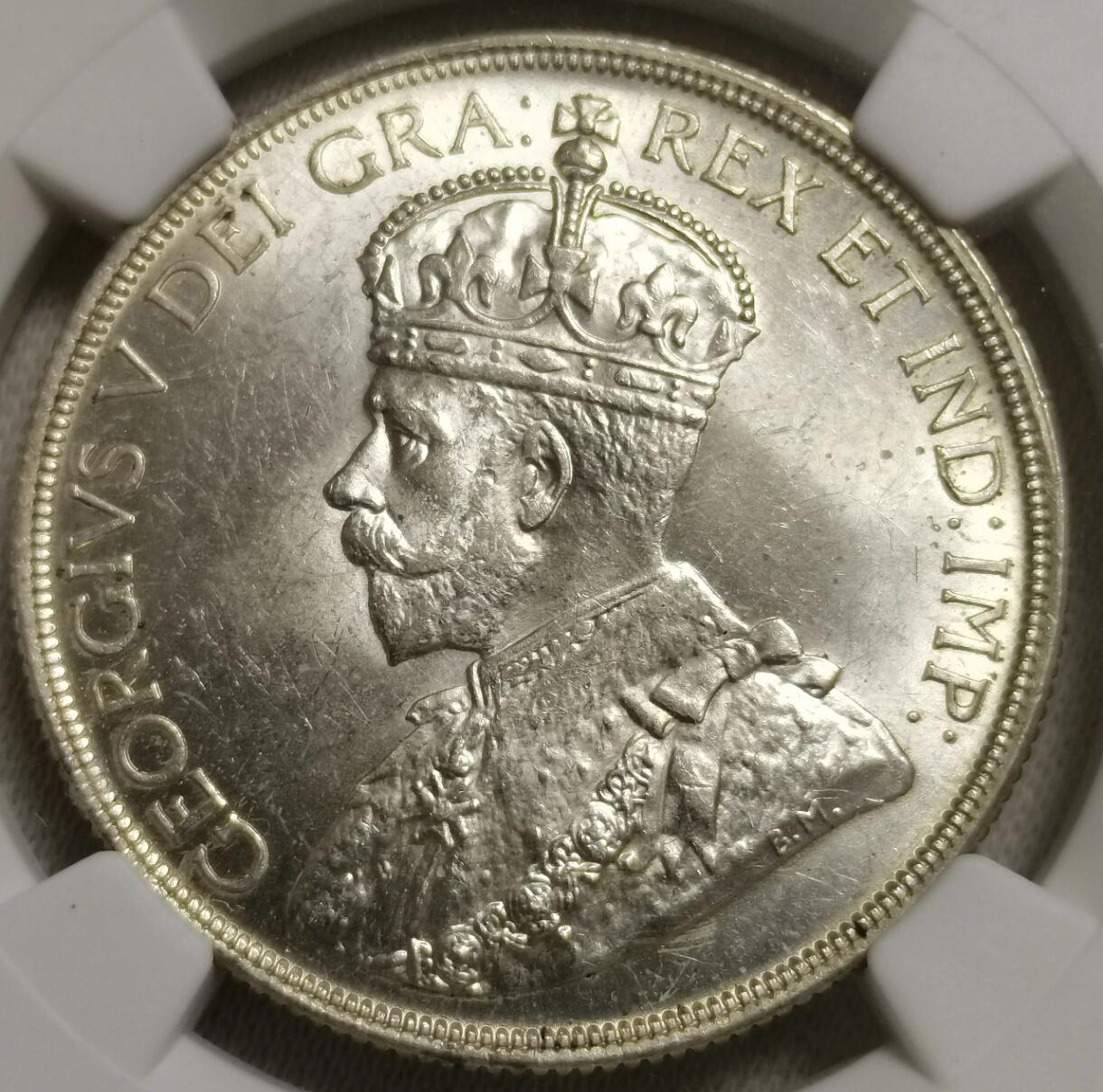 1936年加拿大1加元“独木舟”银币