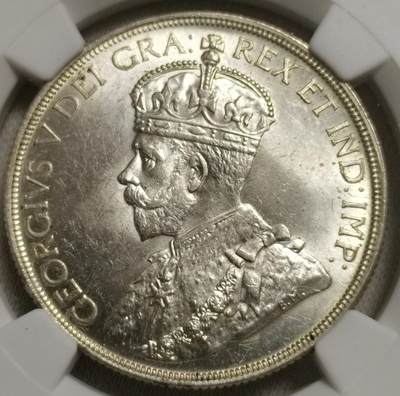 1936年加拿大1加元“独木舟”银币