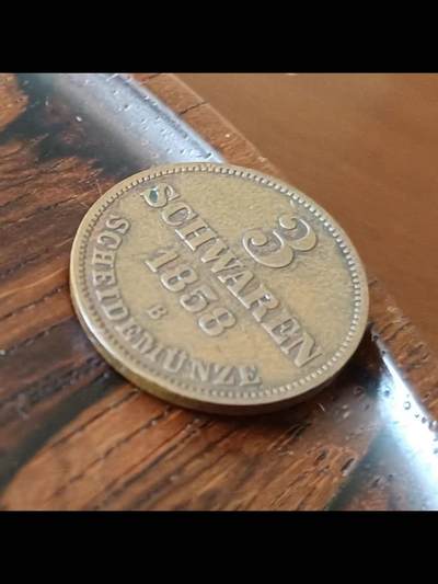 德国1858年奥尔登堡大公国铜币