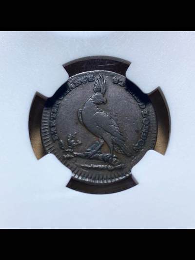 英国1790年大象1/4便士康德尔铜代币