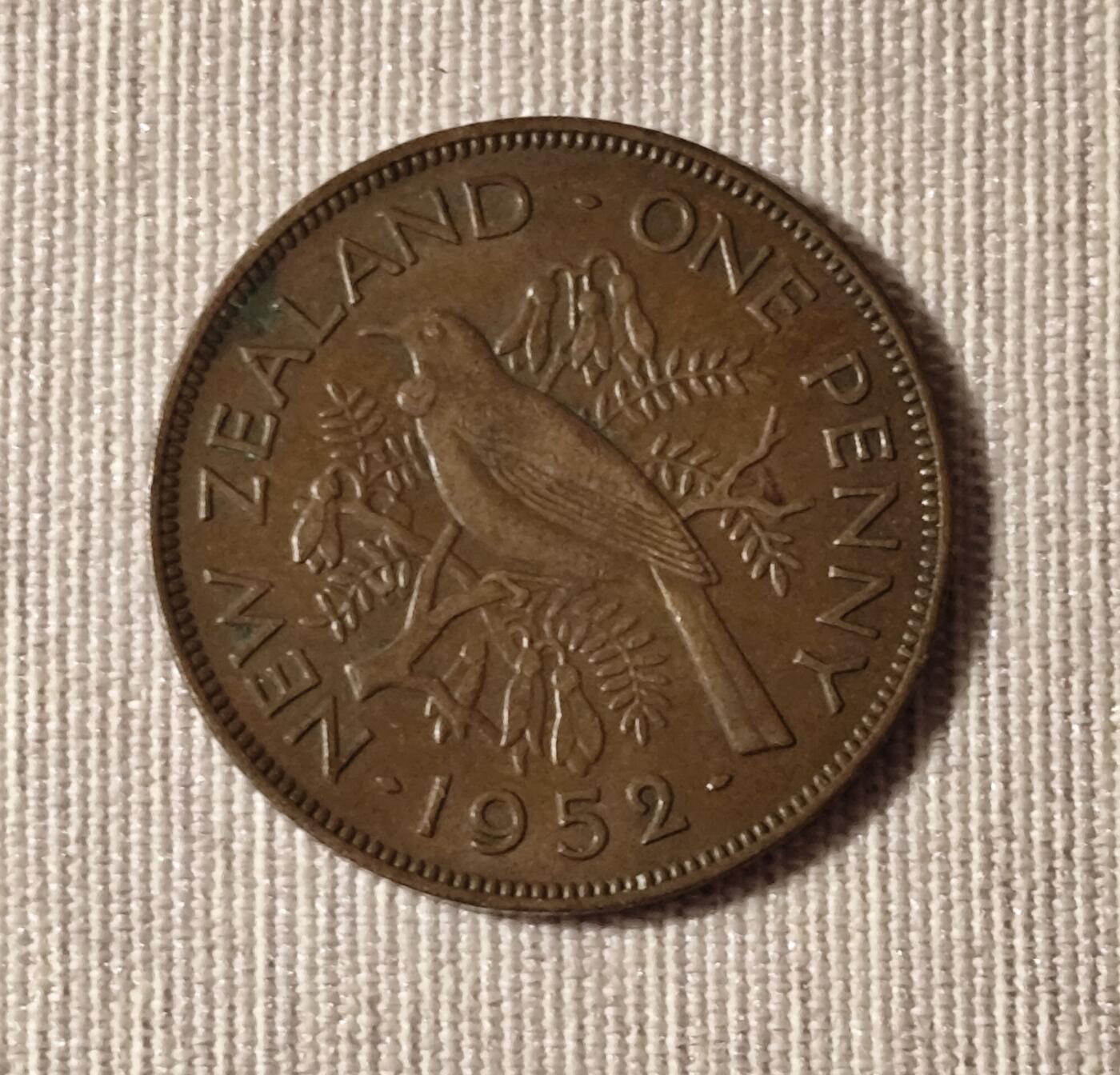 1952年新西兰一便士