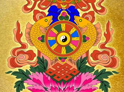 不丹吉祥八宝幸运币