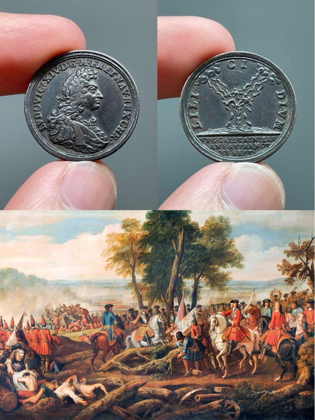 路易十四马尔普拉凯战役纪念章