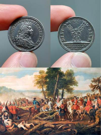 路易十四马尔普拉凯战役纪念章