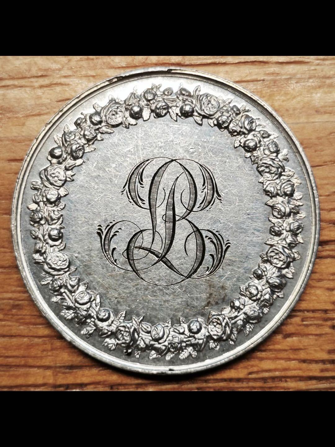 法国1864年结婚银章