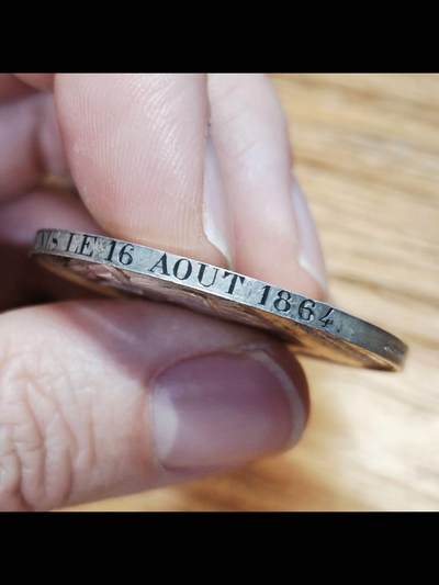 法国1864年结婚银章