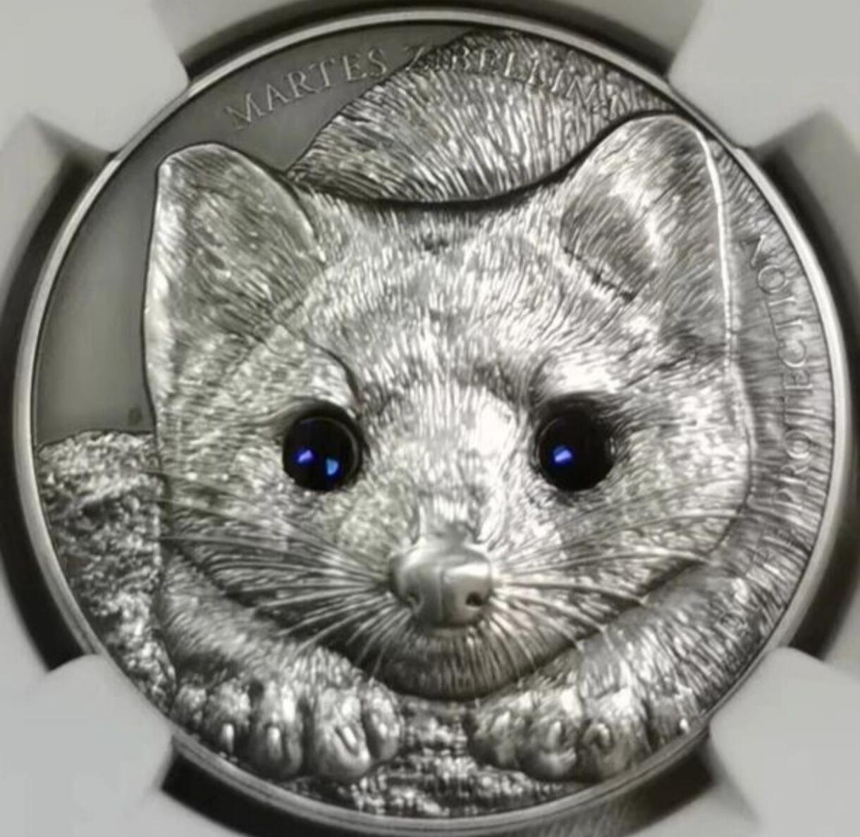 蒙古国的野生动物保护系列精制银币