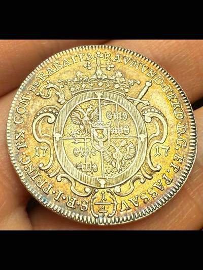 神圣罗马帝国帕绍1/4塔勒银币