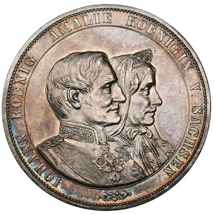 萨克森王国1872年银质纪念章