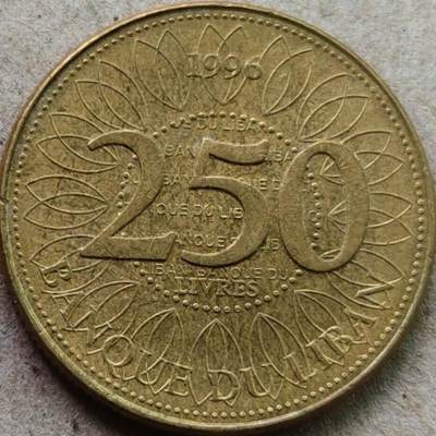 🪙 黎巴嫩250里拉（250 Livres）流通硬币   这是黎巴嫩共和国发行的250里拉（250