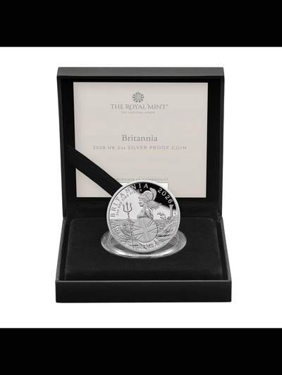 不列颠女神——2026年英国2盎司精制银币