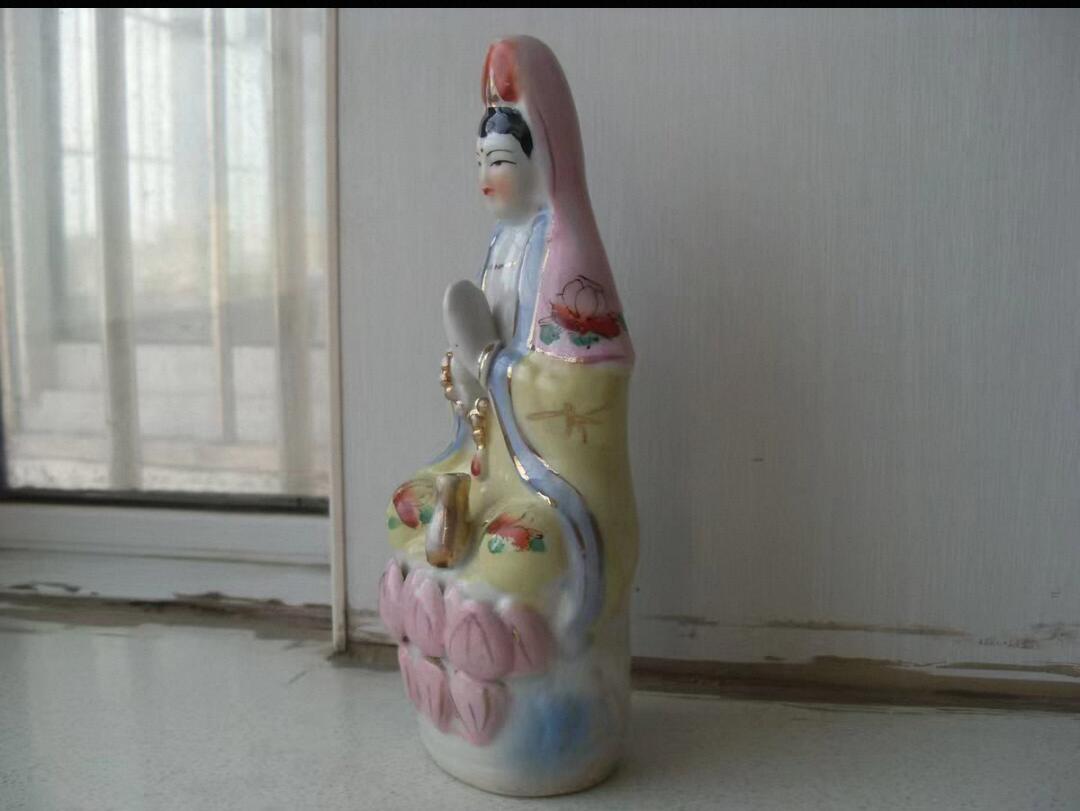 乡下好物 瓷观音菩萨像 瓷器 老物件！！