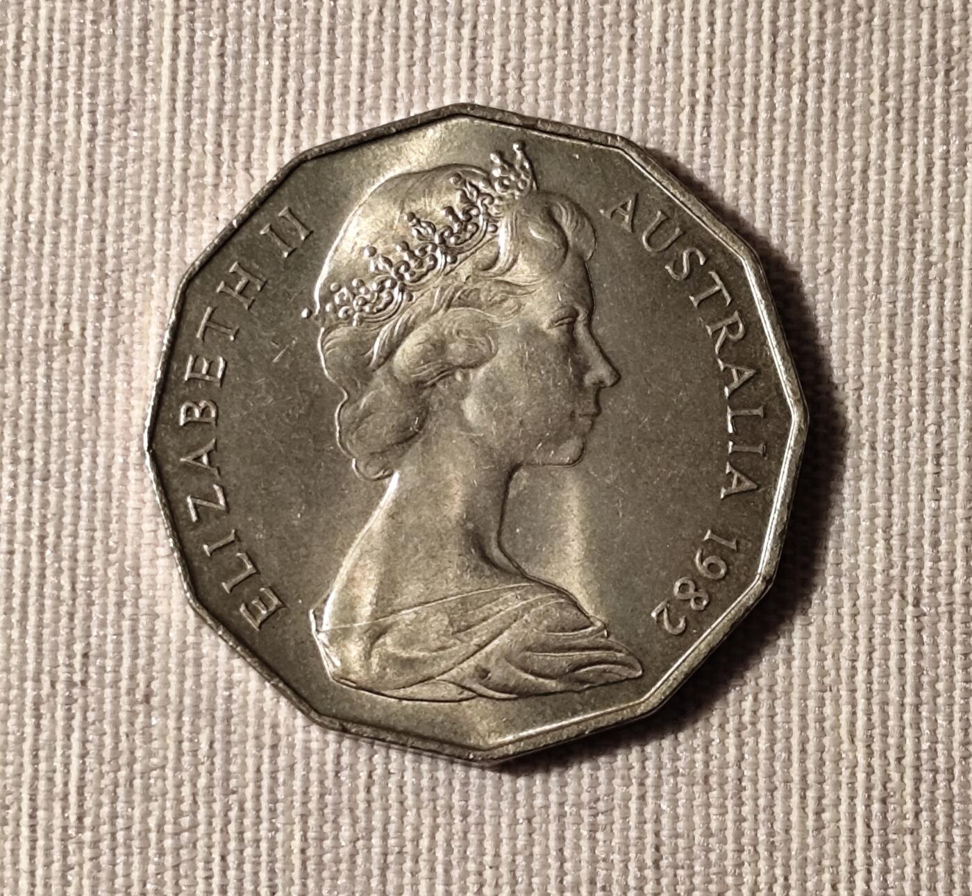 澳大利亚1982年50分 第十二届英联邦运动会纪念币