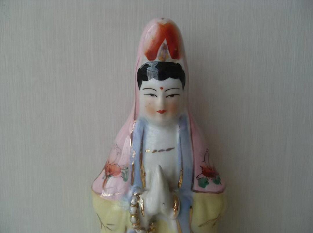 乡下好物 瓷观音菩萨像 瓷器 老物件！！