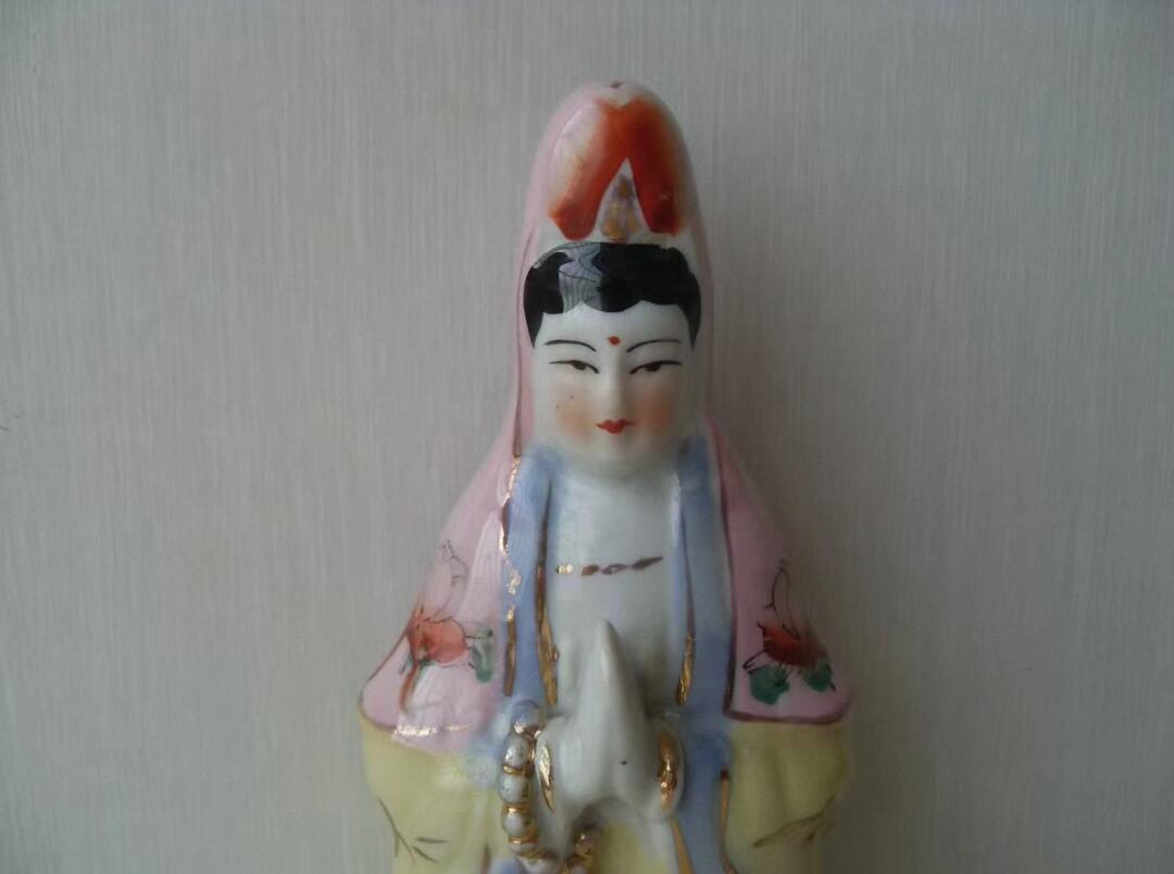乡下好物 瓷观音菩萨像 瓷器 老物件！！