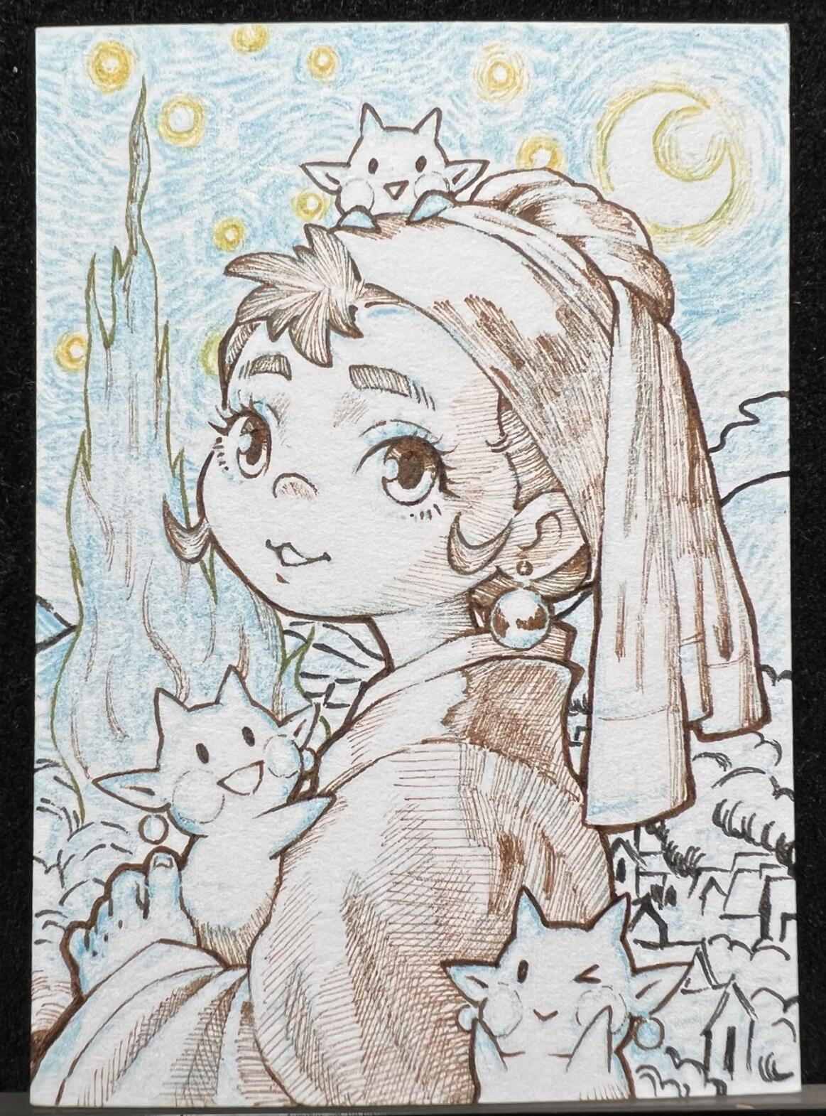 李尊奇-《星空下戴珍珠耳环的少女》