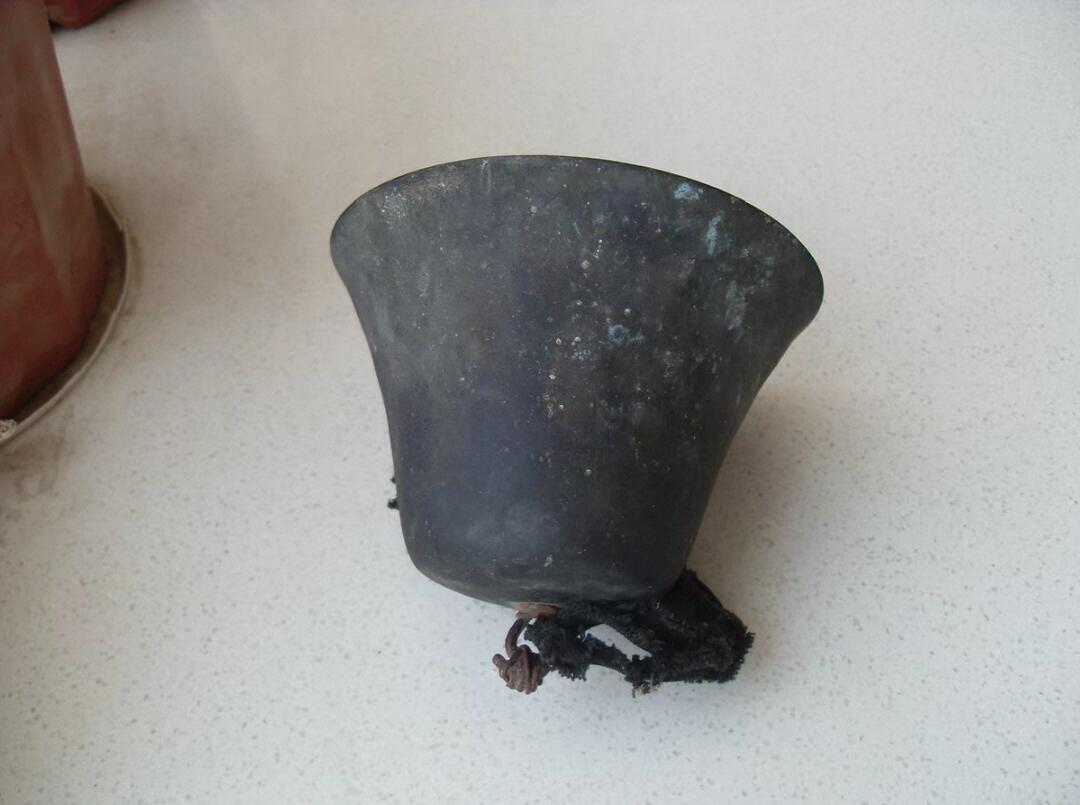 古董铜铃铛 风铃 广口铃 铜器 乡下老物！！