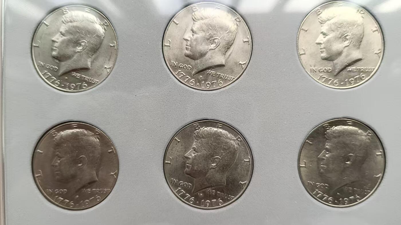 美国1970年代肯尼迪半美元套装