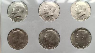 美国1970年代肯尼迪半美元套装